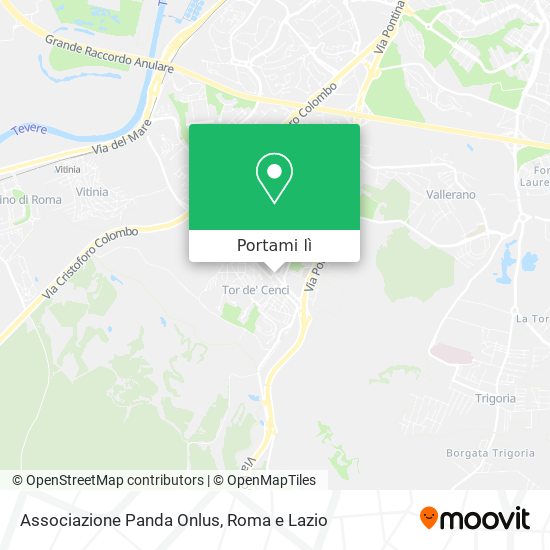 Mappa Associazione Panda Onlus