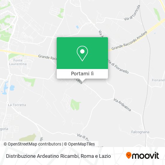 Mappa Distribuzione Ardeatino Ricambi
