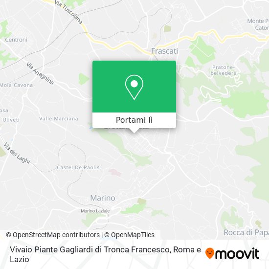 Mappa Vivaio Piante Gagliardi di Tronca Francesco