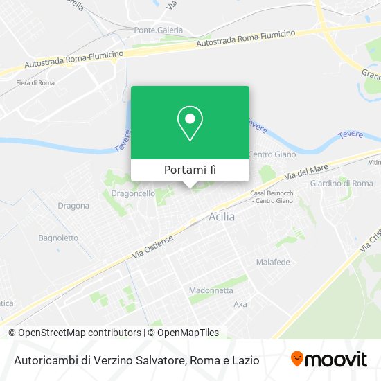 Mappa Autoricambi di Verzino Salvatore