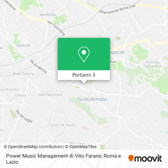 Mappa Power Music Management di Vito Farano