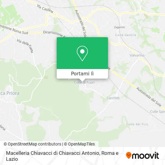 Mappa Macelleria Chiavacci di Chiavacci Antonio