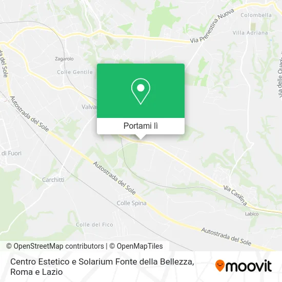 Mappa Centro Estetico e Solarium Fonte della Bellezza