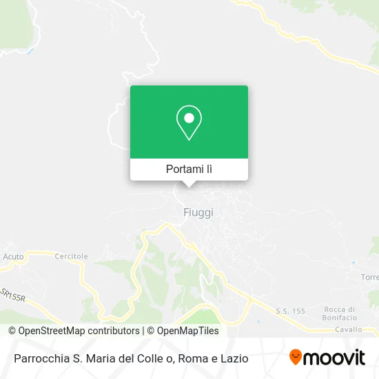 Mappa Parrocchia S. Maria del Colle o