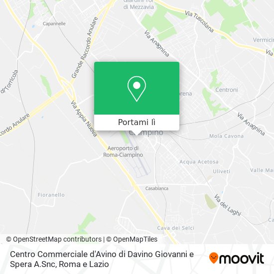 Mappa Centro Commerciale d'Avino di Davino Giovanni e Spera A.Snc