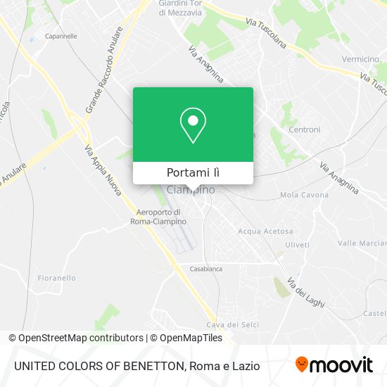 Mappa UNITED COLORS OF BENETTON