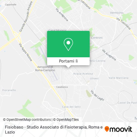 Mappa Fisiobaso - Studio Associato di Fisioterapia