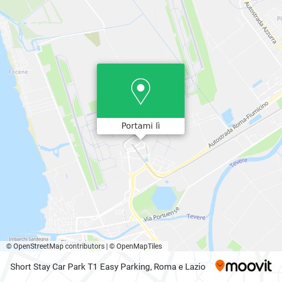 Mappa Short Stay Car Park T1 Easy Parking