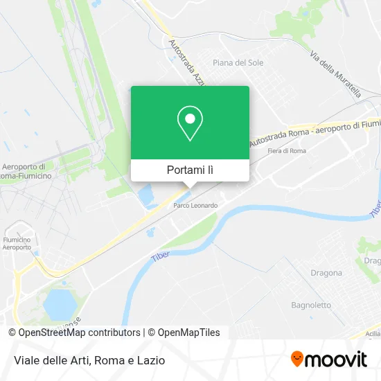Mappa Viale delle Arti