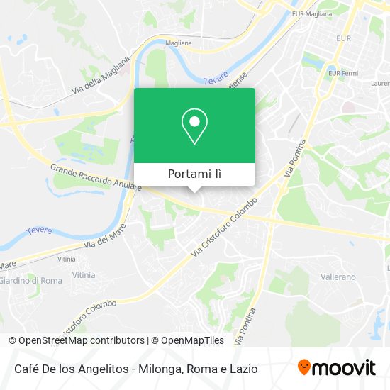 Mappa Café De los Angelitos - Milonga