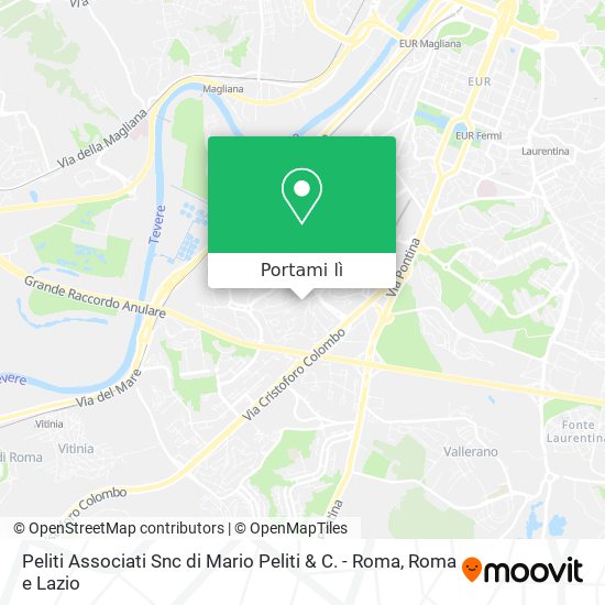Mappa Peliti Associati Snc di Mario Peliti & C. - Roma