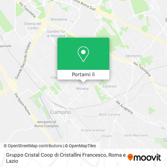 Mappa Gruppo Cristal Coop di Cristallini Francesco