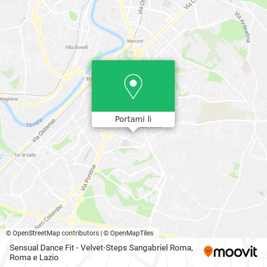 Mappa Sensual Dance Fit - Velvet-Steps Sangabriel Roma