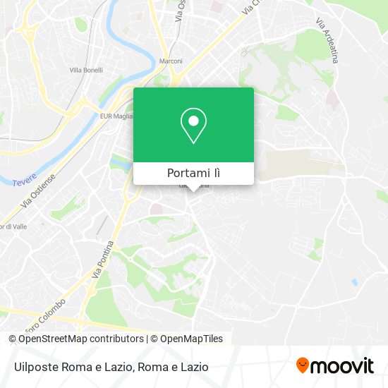 Mappa Uilposte Roma e Lazio