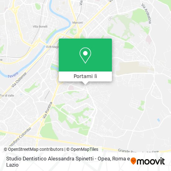 Mappa Studio Dentistico Alessandra Spinetti - Opea