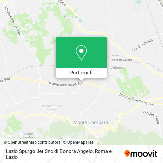 Mappa Lazio Spurgo Jet Snc di Bonora Angelo