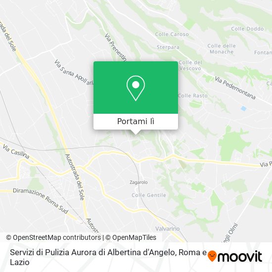 Mappa Servizi di Pulizia Aurora di Albertina d'Angelo