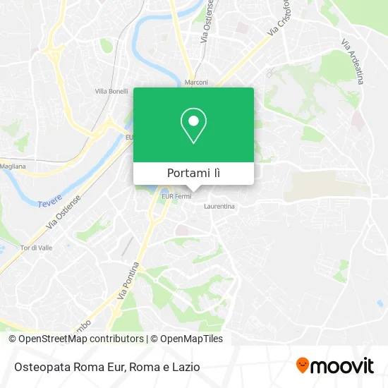 Mappa Osteopata Roma Eur