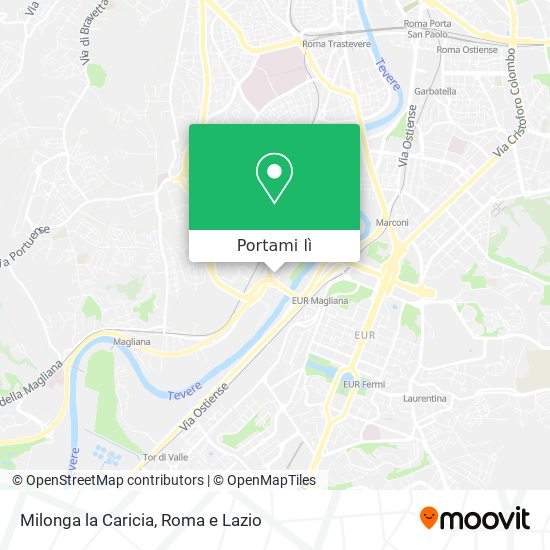 Mappa Milonga la Caricia