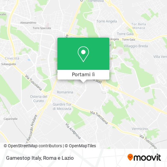 Mappa Gamestop Italy