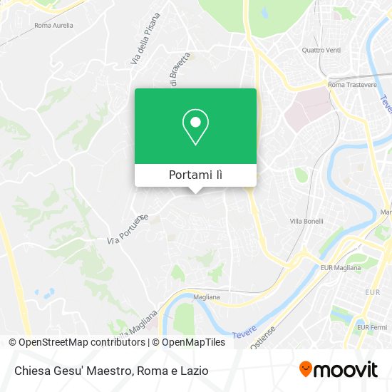 Mappa Chiesa Gesu' Maestro