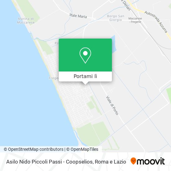 Mappa Asilo Nido Piccoli Passi - Coopselios