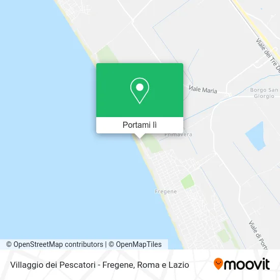 Mappa Villaggio dei Pescatori - Fregene