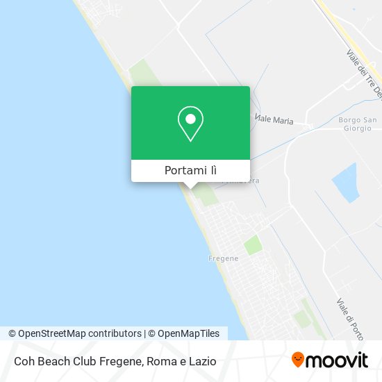 Mappa Coh Beach Club Fregene