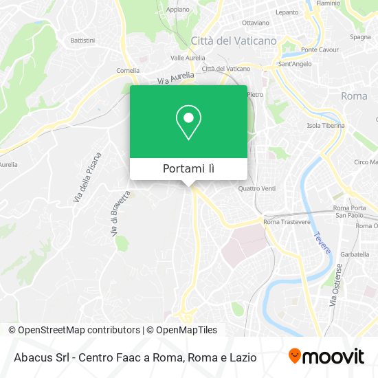 Mappa Abacus Srl - Centro Faac a Roma