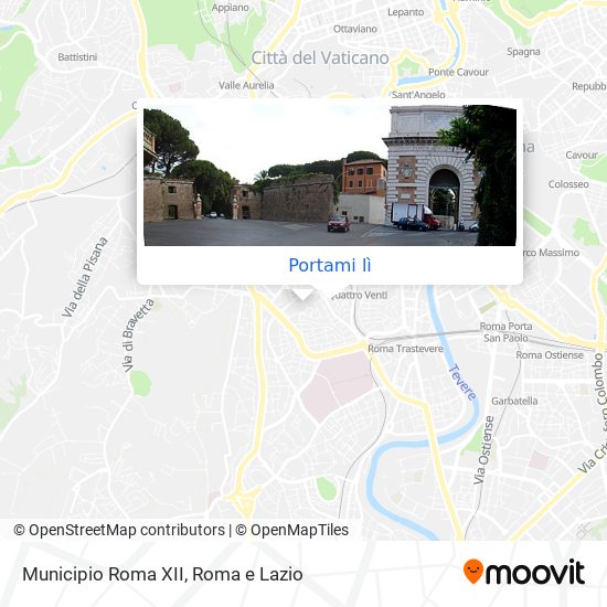 Mappa Municipio Roma XII