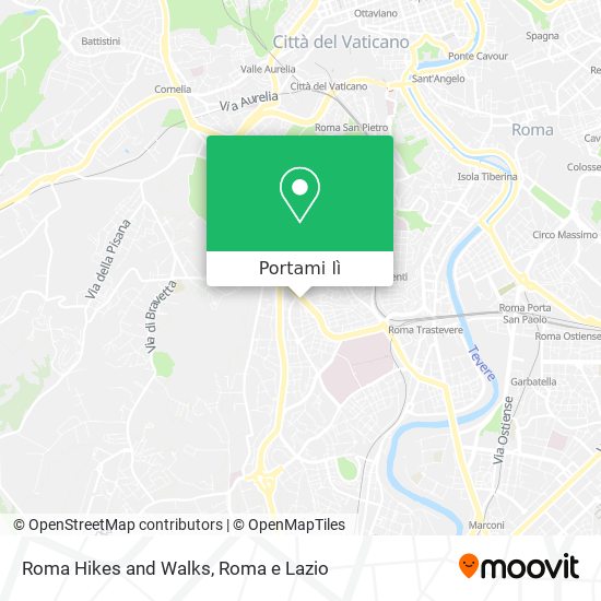 Mappa Roma Hikes and Walks