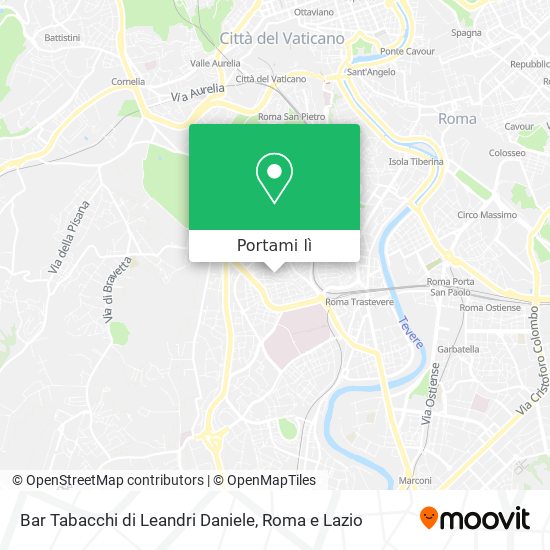 Mappa Bar Tabacchi di Leandri Daniele