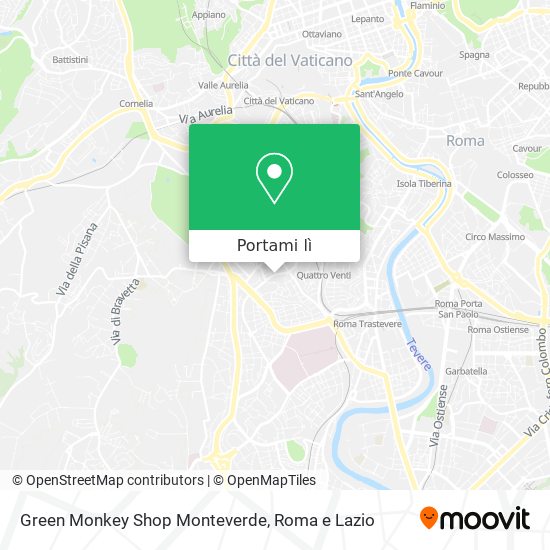 Mappa Green Monkey Shop Monteverde