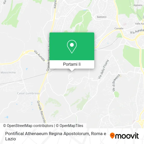 Mappa Pontifical Athenaeum Regina Apostolorum