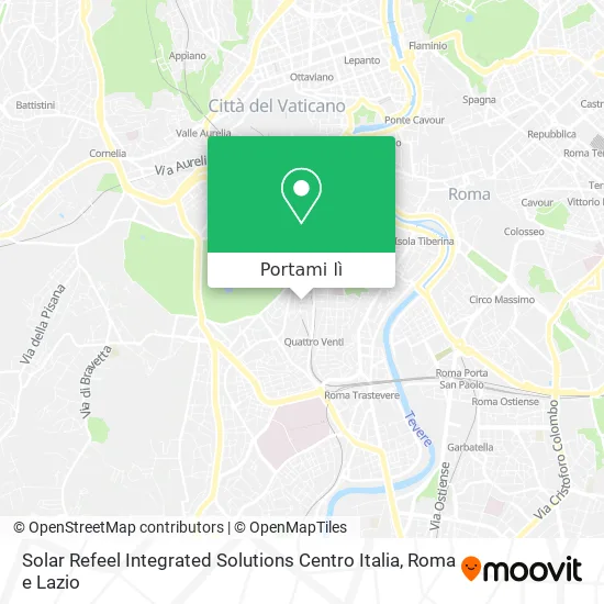 Mappa Solar Refeel Integrated Solutions Centro Italia