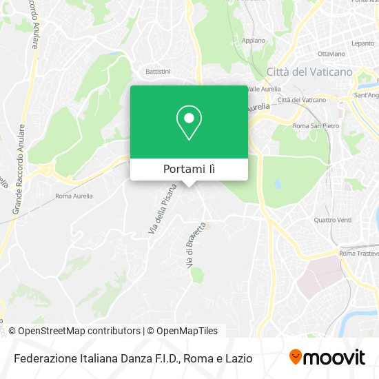 Mappa Federazione Italiana Danza F.I.D.