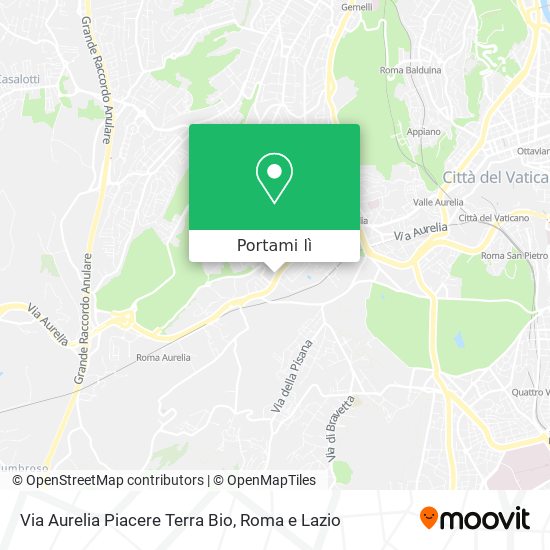 Mappa Via Aurelia Piacere Terra Bio