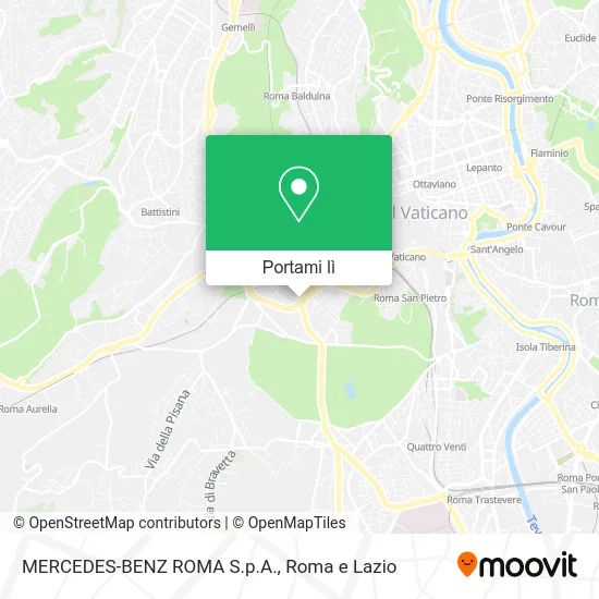 Mappa MERCEDES-BENZ ROMA S.p.A.