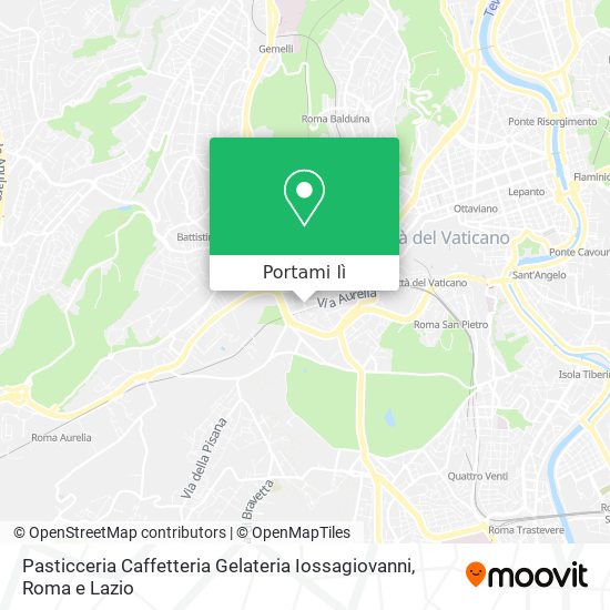 Mappa Pasticceria Caffetteria Gelateria Iossagiovanni
