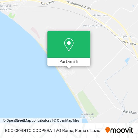 Mappa BCC CREDITO COOPERATIVO Roma