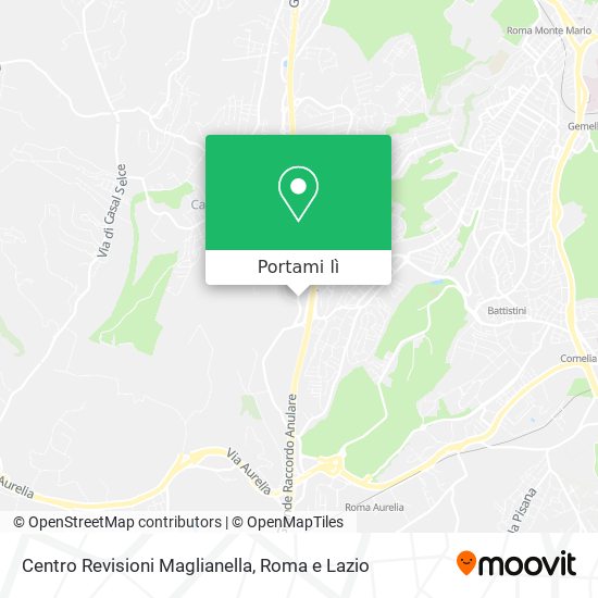 Mappa Centro Revisioni Maglianella