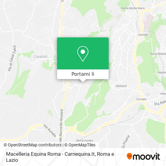 Mappa Macelleria Equina Roma - Carnequina.It