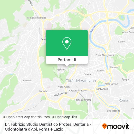 Mappa Dr. Fabrizio Studio Dentistico Protesi Dentaria - Odontoiatra d'Api