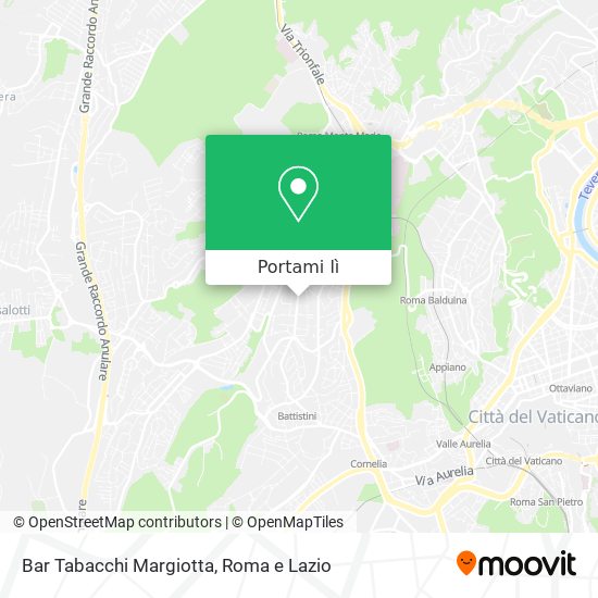 Mappa Bar Tabacchi Margiotta