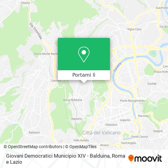 Mappa Giovani Democratici Municipio XIV - Balduina