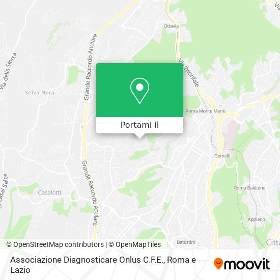 Mappa Associazione Diagnosticare Onlus C.F.E.