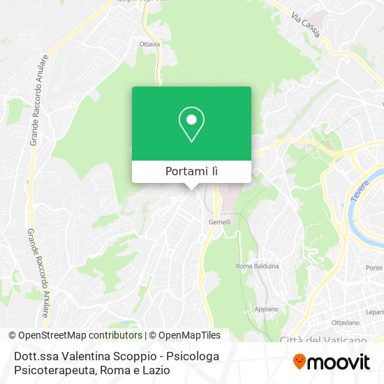 Mappa Dott.ssa Valentina Scoppio - Psicologa Psicoterapeuta