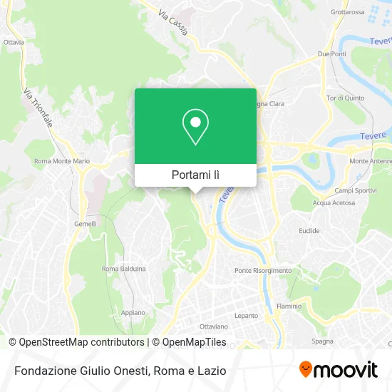 Mappa Fondazione Giulio Onesti