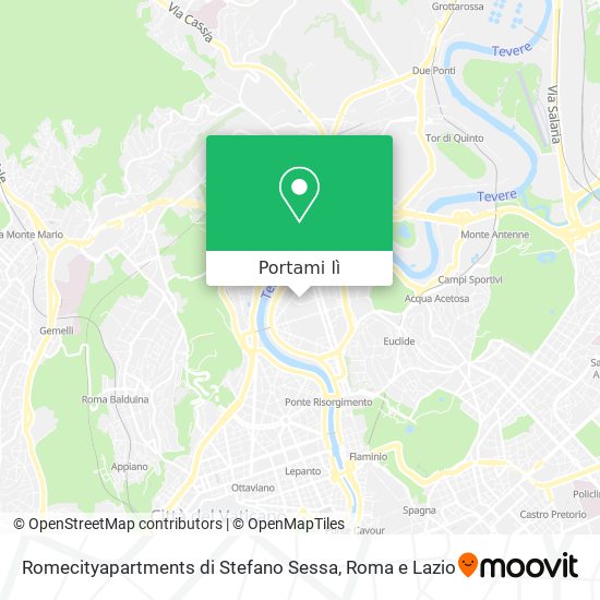 Mappa Romecityapartments di Stefano Sessa