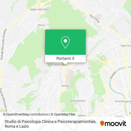 Mappa Studio di Psicologia Clinica e Psicoterapiatrionfale